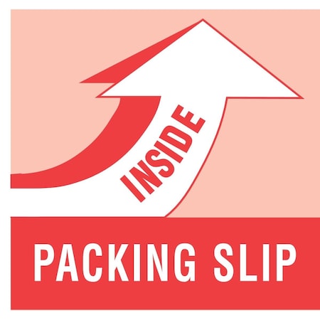 Decker Tape Products Label, DL1180, PACKING SLIP INSIDE, 4" X 4" DL1180